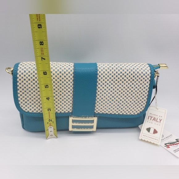 962- Divina Firenze Crossbody Bag Genuine Italian Leather Detachable NWT - Picture 6 of 11